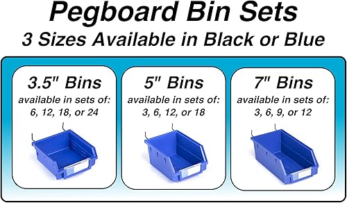 Miniatura 5 de Papeleras de Pegboard  tamaños 3.5", 5", o 7"