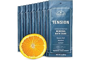 Village Naturals Therapy Tension Concentrated Mineral Bath Soak, Cedar Citrus Scent