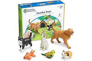 Learning Resources® Jumbo Domestic Pets, Cat, Dog, Rabbit, and More!