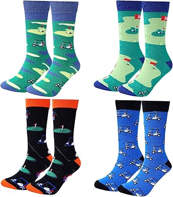 Moyel Funny Novelty Socks for Men Fun Golf Pickleball Socks Fun Gifts for Him Men Accessories