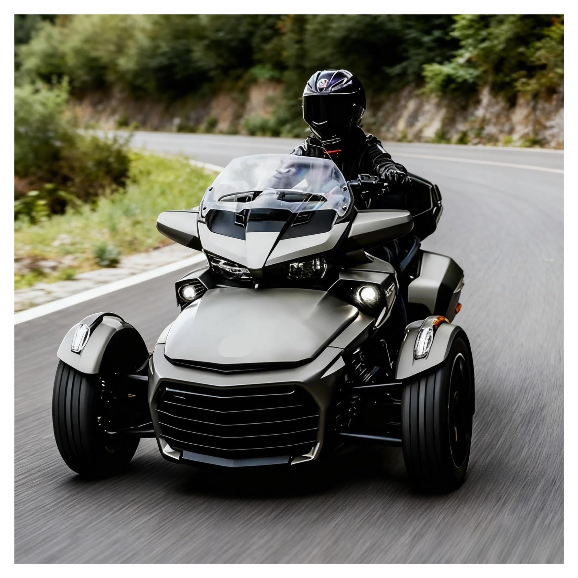 windabweiser Motorrad Für CAN AM Für Spyder F3 Erhöhte Windschutzscheibe Spyder Frontscheibe Motorrad Erhöhen Sie Den Luftabweiser Spoiler Sport(Transparent)
