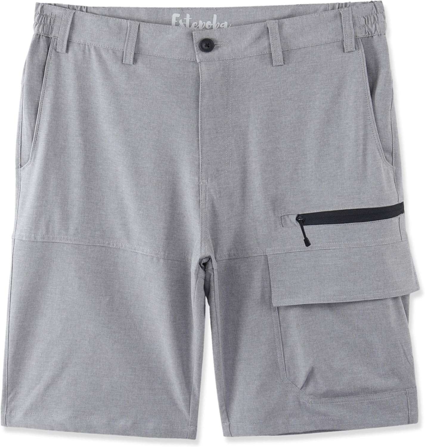 Men's Lightweight Quick Dry Stretch Travel Outdoor Active Sports Hiking Cargo Shorts 32 Ash Gray