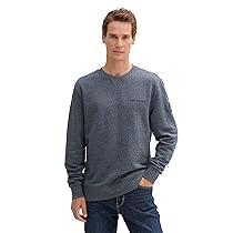 TOM TAILOR 1044007 Maglia di Tuta, 19932-Navy Grindle Structure, L Uomo