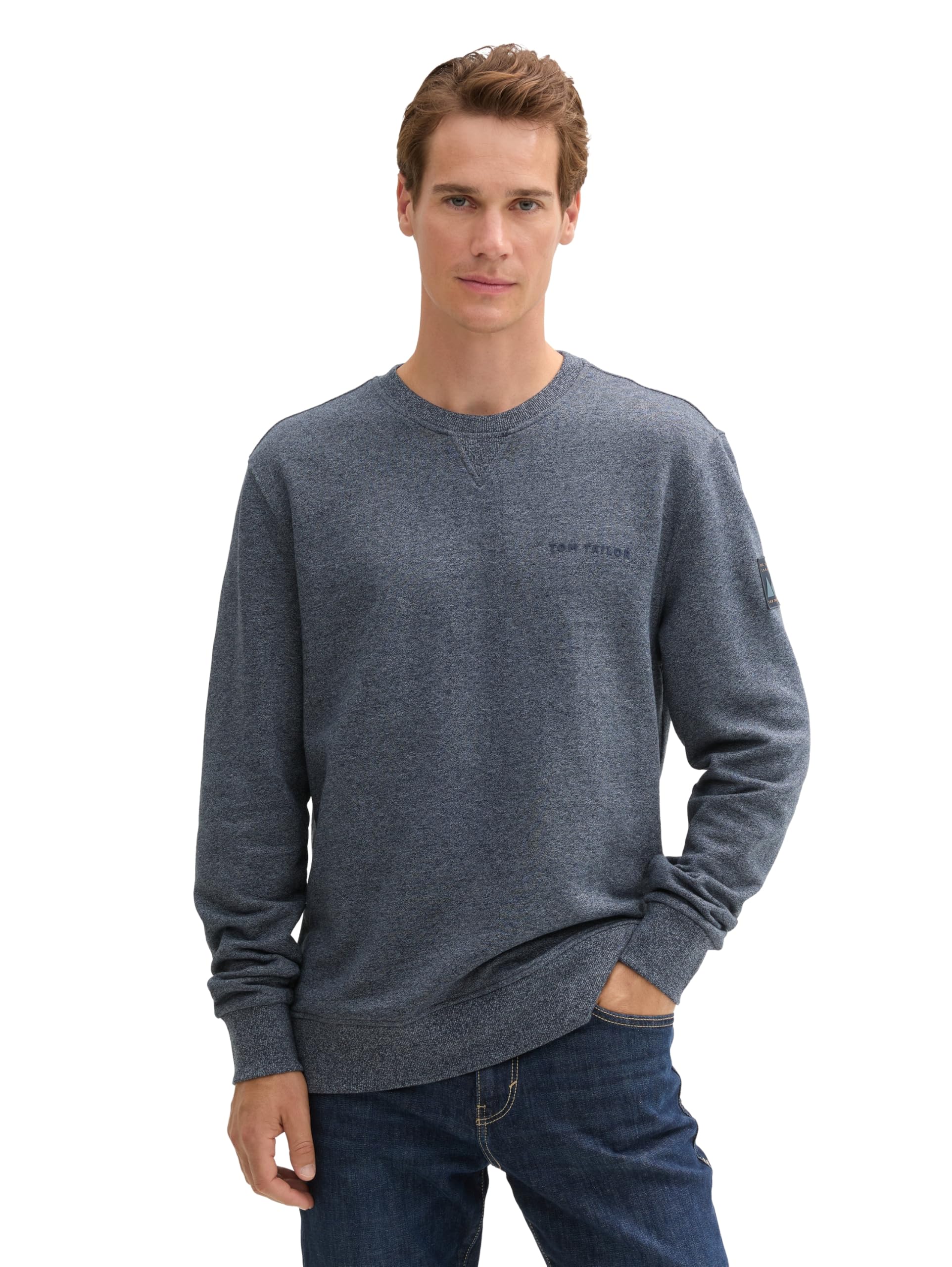 Tom Tailor Herren 1044007 Sweatshirt mit Logo-Print