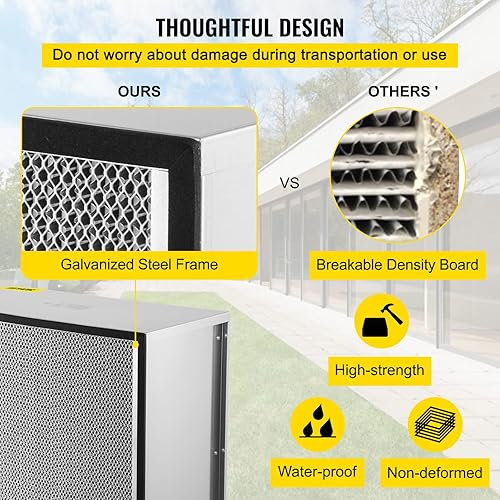Miniatura 4 de VEVOR Reemplazo de filtro, purificador de aire de 24 x 24 x 11.5 pulgadas, filtro de aire plisado HEPA, reemplazo del filtro de aire con marco