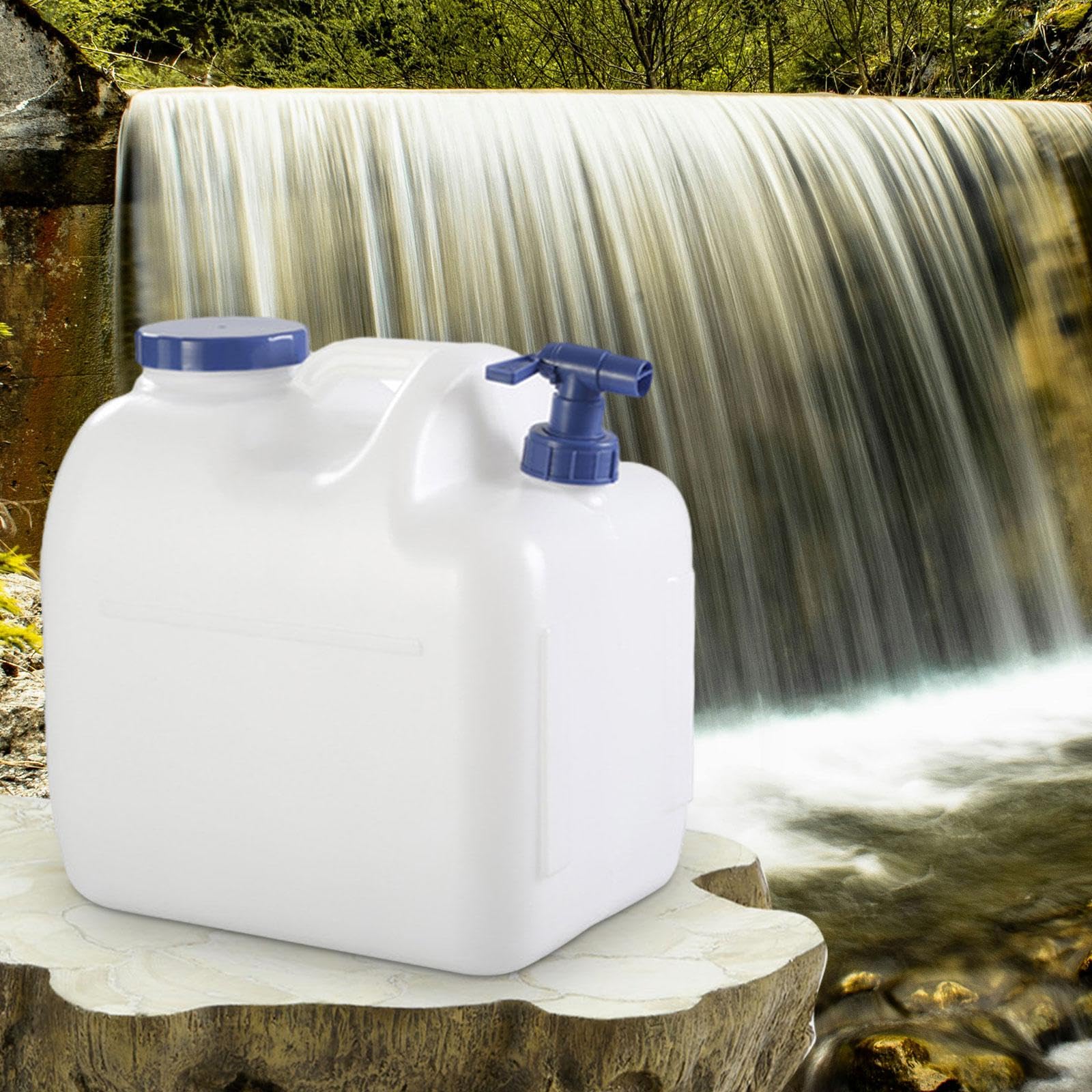 rockible Camping Wasserkanister, Wassertank, Große Flasche mit Integriertem Reservoir, für Den Outdoor Einsatz Als Eimer Im Auto