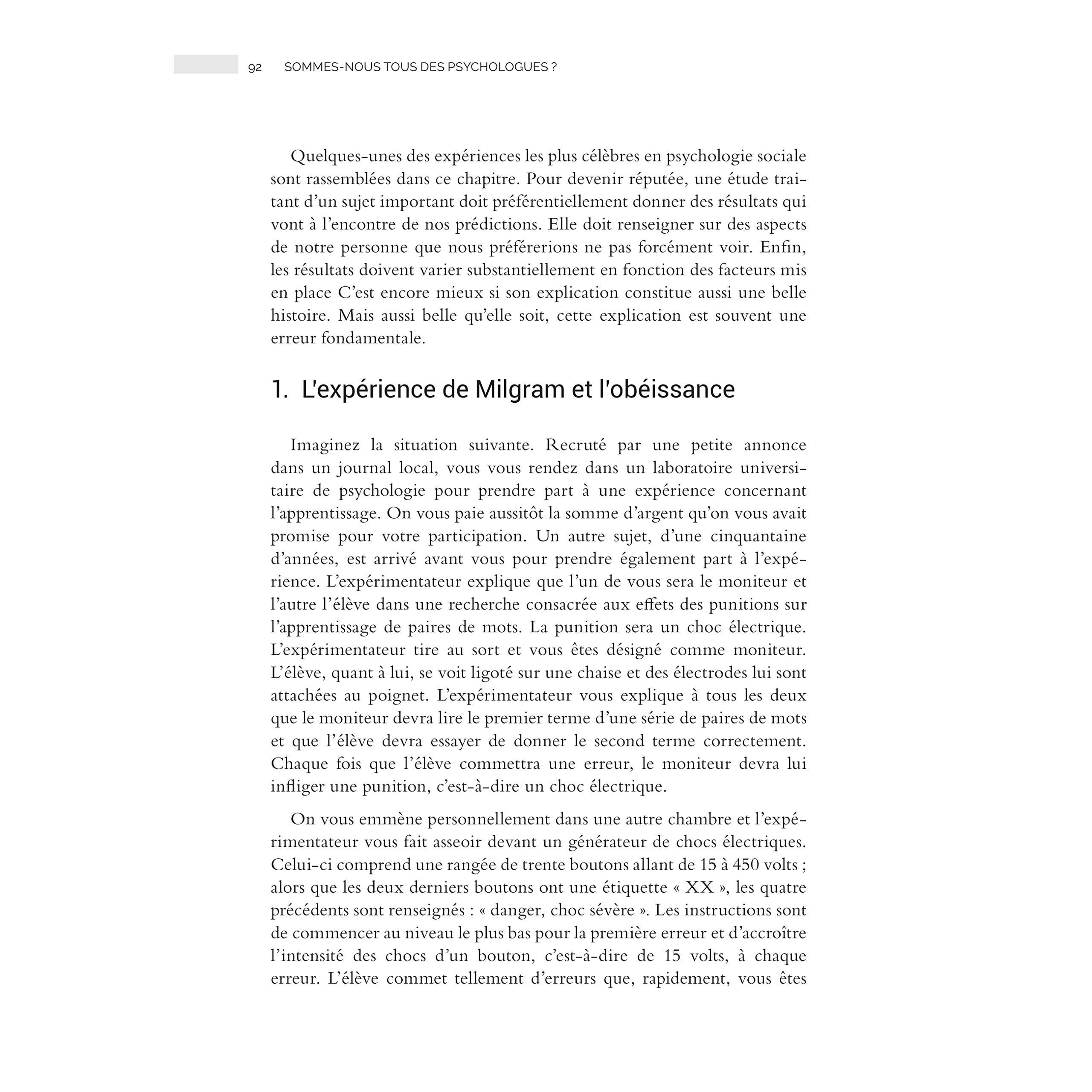 Sommes-nous tous des psychologues ?: Ouvrage de psychologie - nouvelle édition