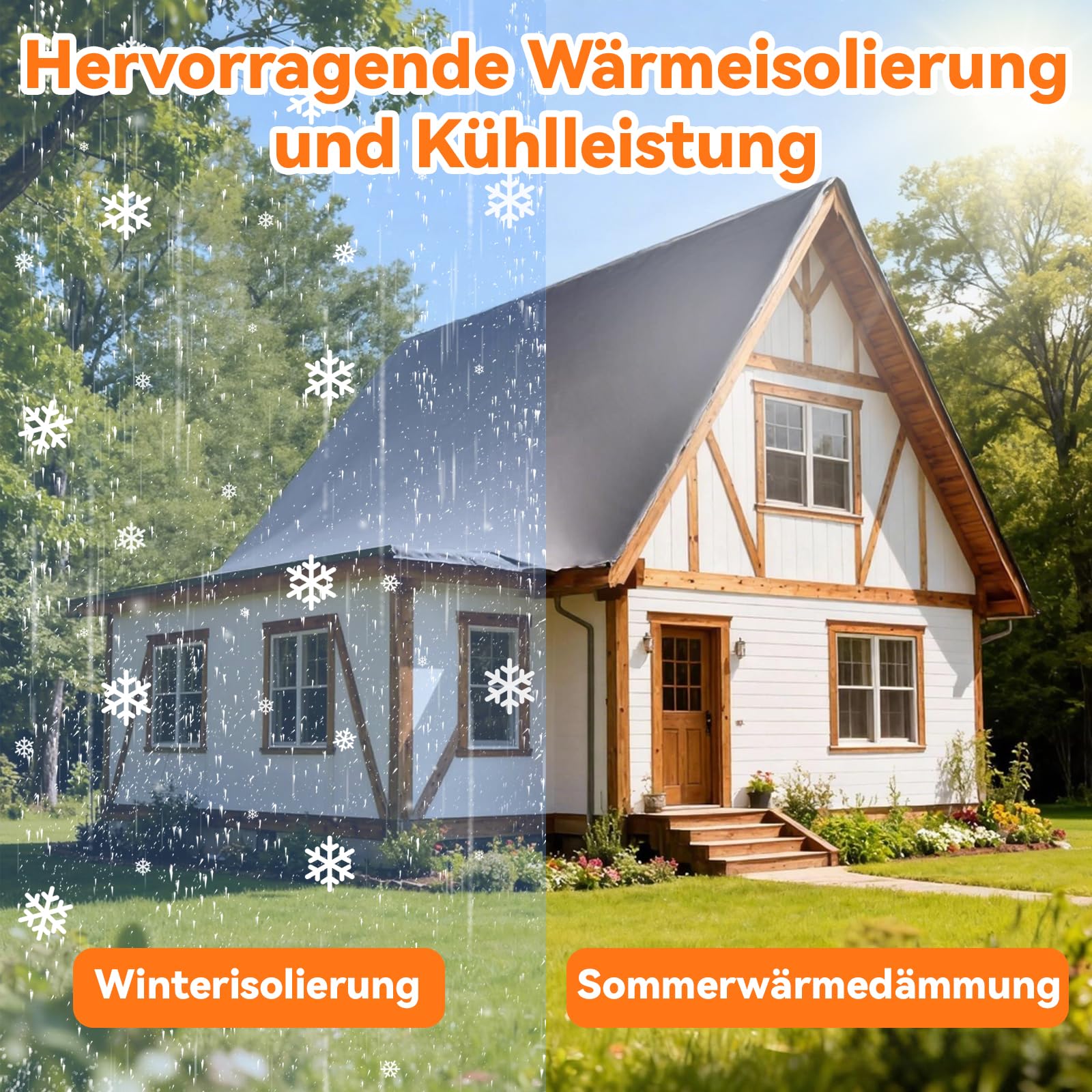 MYOYAY Dachfolie Selbstklebend 10㎡ 1 x 10 m Wasserdicht für Dach Flachdach Carport Garage Schwarz