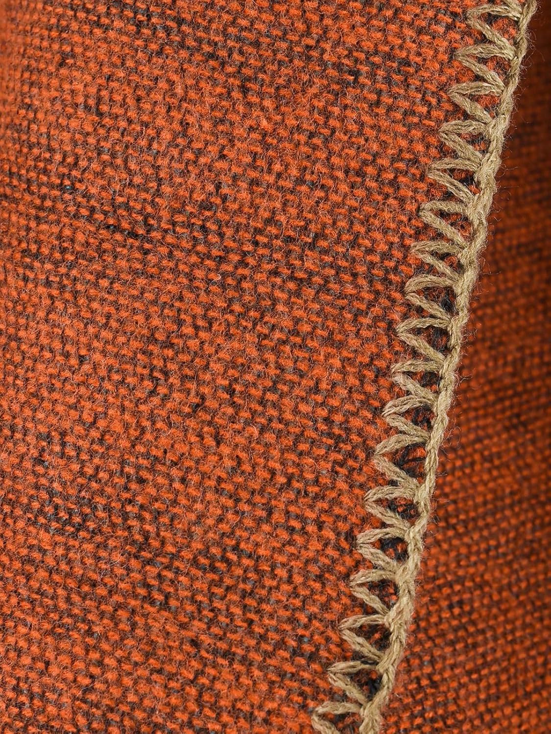 KirGiabo Women's Plaid Sweater Poncho Cape Coat Open Front Blanket Shawls and Wraps - Image 5