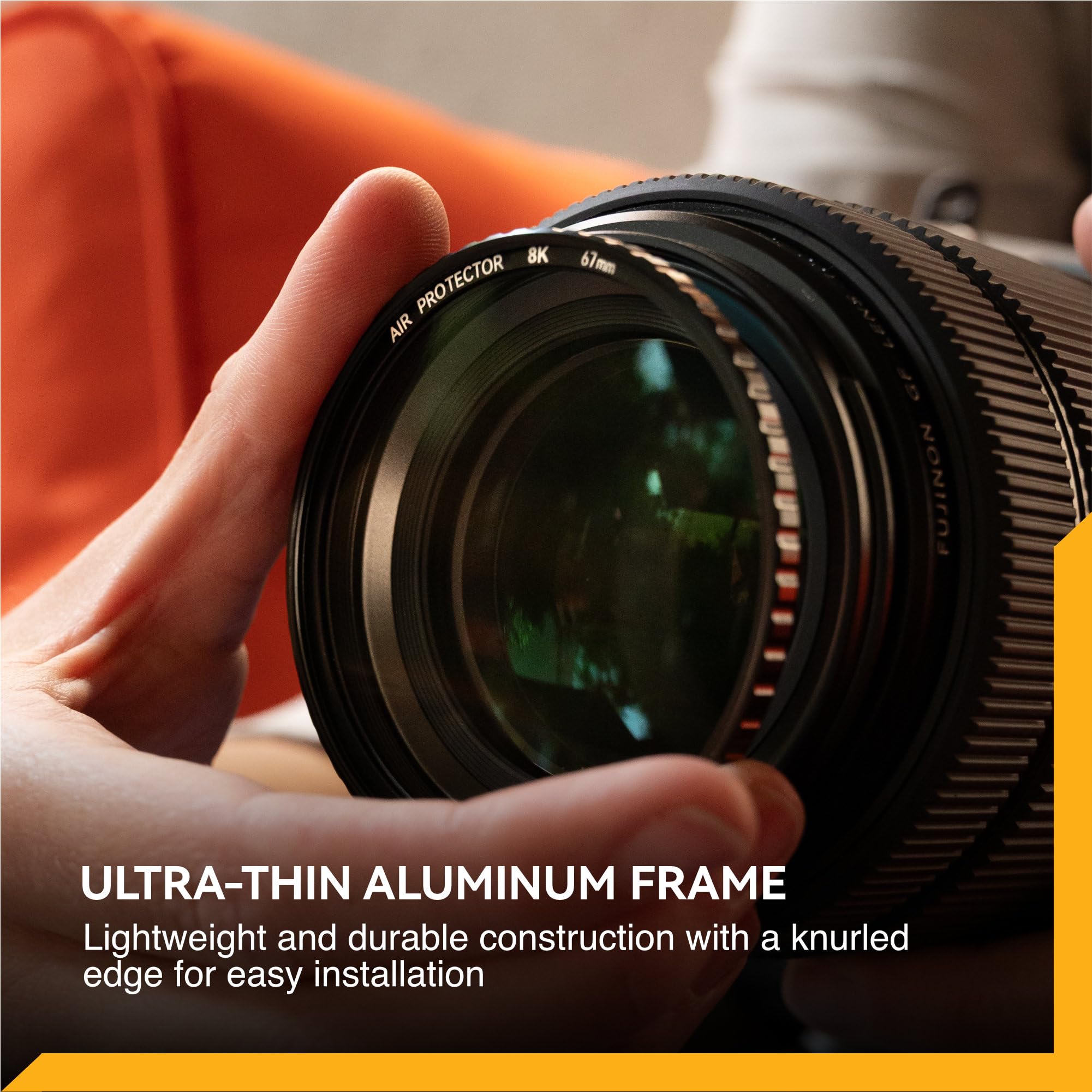 NiSi Filtro UV Air Protector 8K da 67mm, Rivestimento Nano 48 strati, Testato risoluzione 8K, Vetro Ottico esclusivo