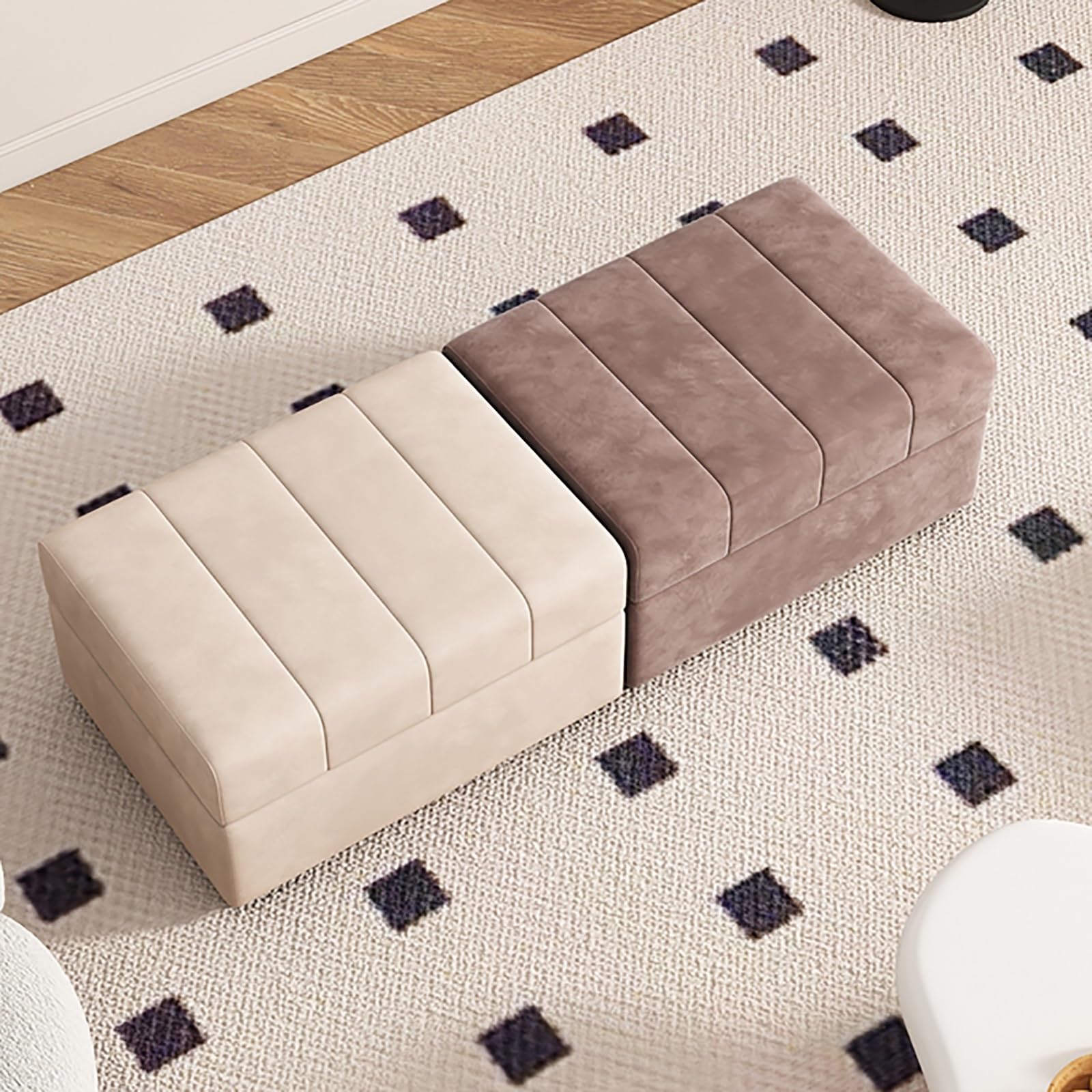 LUUYYI Banco de almacenamiento moderno de madera maciza para entrada, diseño de gama alta, elegante sofá pequeño, solución para el hogar (gris oscuro, 110 cm)