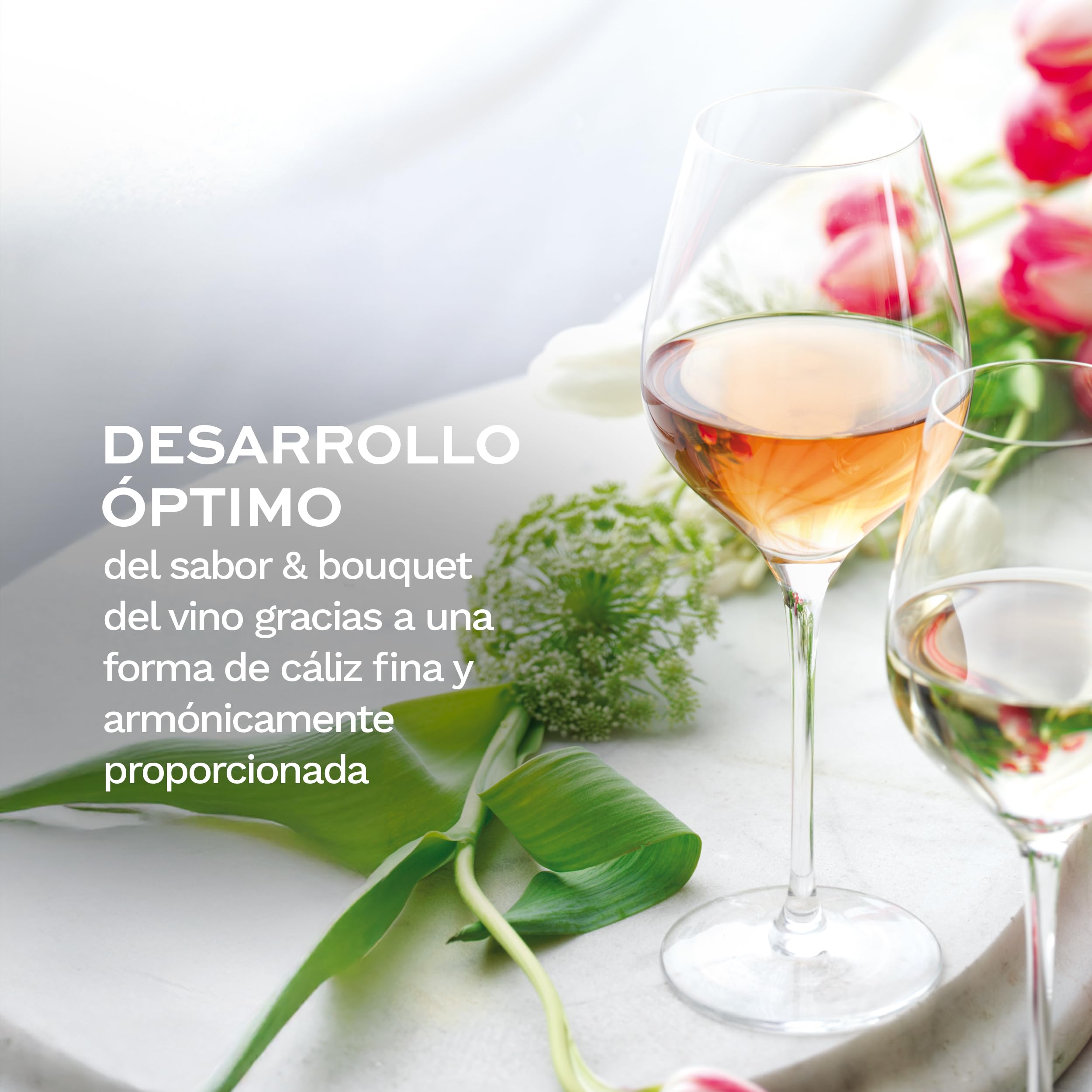 Stölzle Lausitz Copas Universales de Vino Exquisit Royal Set de 6, 420 ml – Elegantes Copas de Cristal para Vinos Blancos, Rosados y Tintos Ligeros – Aptas para Lavavajillas, Fabricadas en Alemania