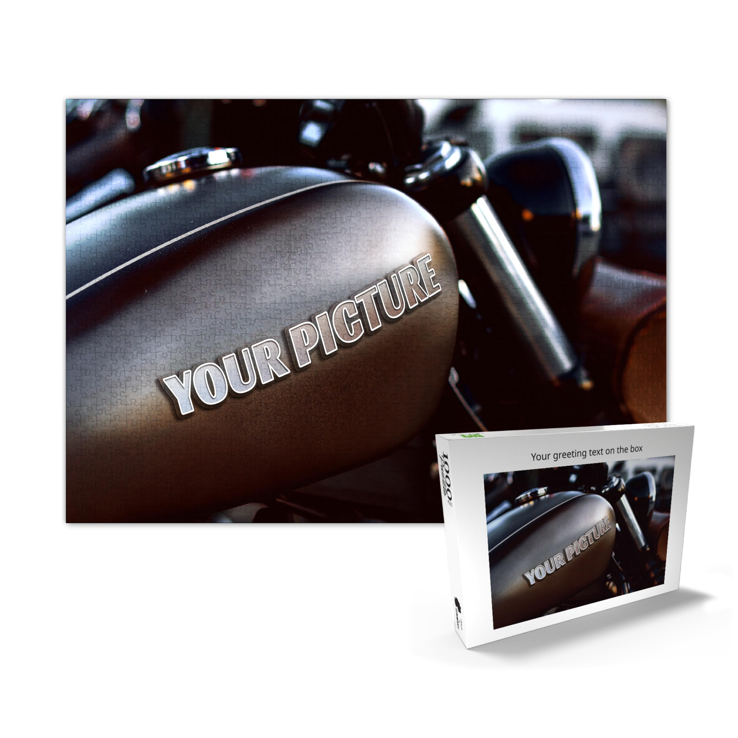 MyPuzzle Puzzle Personalizado con tu Propia Imagen - 1000/500/200/100 Piezas: CREA tu Puzzle fotográfico Individual para cumpleaños, Día de la Madre, San Valentín y Bodas - 1000 Piezas (Horizontal)