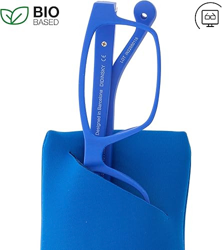 Miniatura 5 de THYSSEN - Lentes con filtro de luz azul para hombres y mujeres, lentes antirreflejos con fuerza o sin receta para juegos o PC, 6 colores y 6