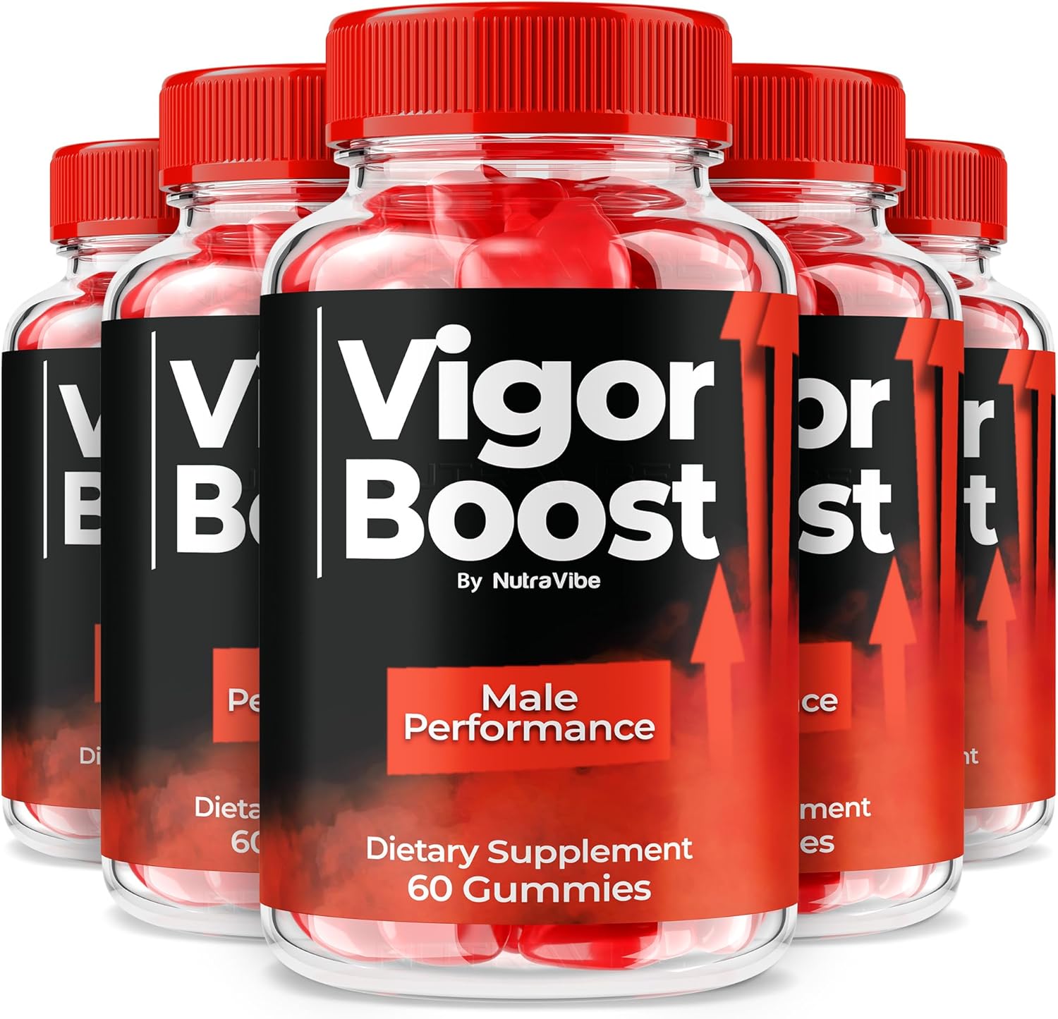 (5 Pack) Vigor Boost Gummies – VigorBoost Performance Support Formula with Natural Ingredients | Premium Gummy for Energy, Stamina & Daily Drive | Great-Tasting, Easy-to-Chew (300 Gummies)