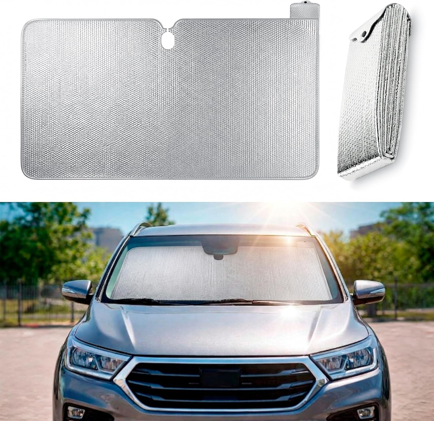 Vaporverse Normal Foldable Windshield Sunshade For Kia Ceed Sw Gt Proceed Gt 2018-2024 / Xceed Gt 2020-2024