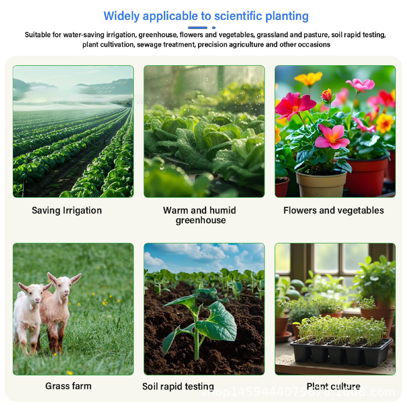Fockety Probador de Suelo 7 en 1, Temperatura Humedad EC PH Nitrógeno Potasio NPK, Sensor de Suelo Digital a Prueba de Agua IP68 para Agricultura, Césped, Jardinería, Agricultura