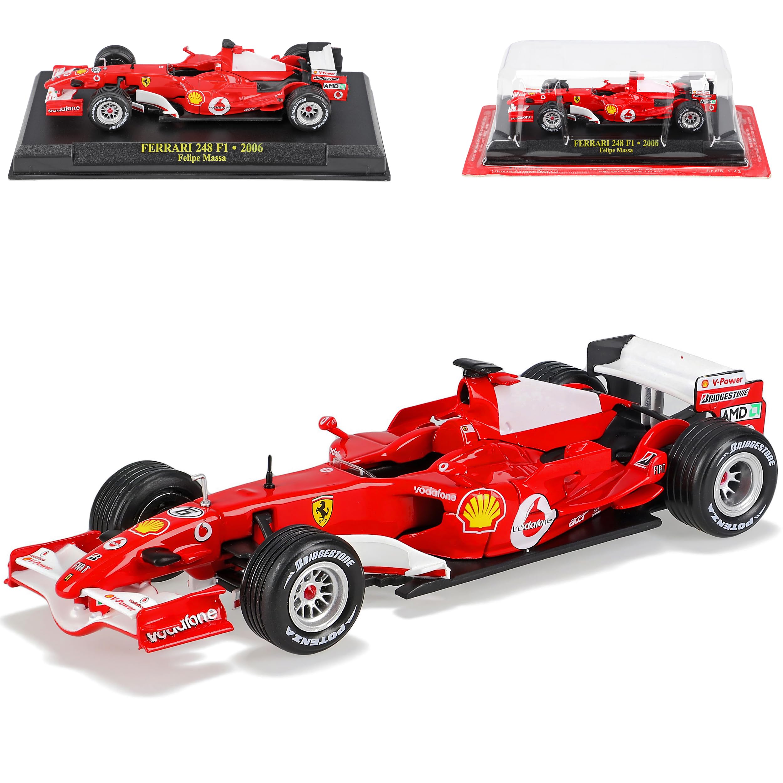 Ixo Ferrari F1 248 2006 Felipe Massa mit Sockel 1/43 Modell