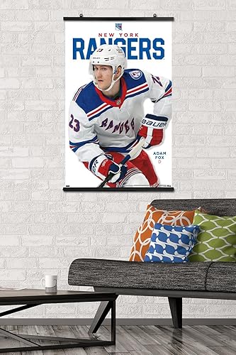Miniatura 8 de Trends International NHL New York Rangers - Póster de pared de la serie 23 de Adam Fox, 34 pulgadas de largo x 22.4 pulgadas, versión enmarcada en