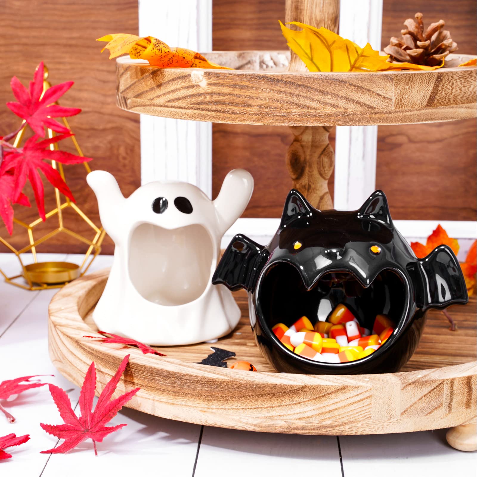 Amazon.com | Whaline 2Pcs Halloween Candy Bowls MIni Halloween