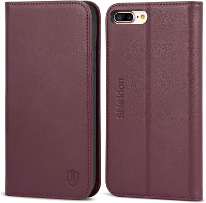 SHIELDON Funda iPhone Plus  Funda iPhone Plus  Funda Cuero Genuino iPhone Plus con  Garant a por Vida  Caja Interna TPU  Ranura para Tarjeta  Carcasa para iPhone Plus Vino Tinto SHIELDON Funda iPhone Plus  Funda iPhone Plus  Funda Cuero Genuino iPhone Plus con  Garant a por Vida  Caja Interna TPU  Ranura para Tarjeta  Carcasa para iPhone Plus Vino Tinto