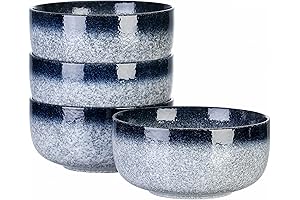Cereal Bowls - 36 Ounce Ceramic Bowls Set of 4