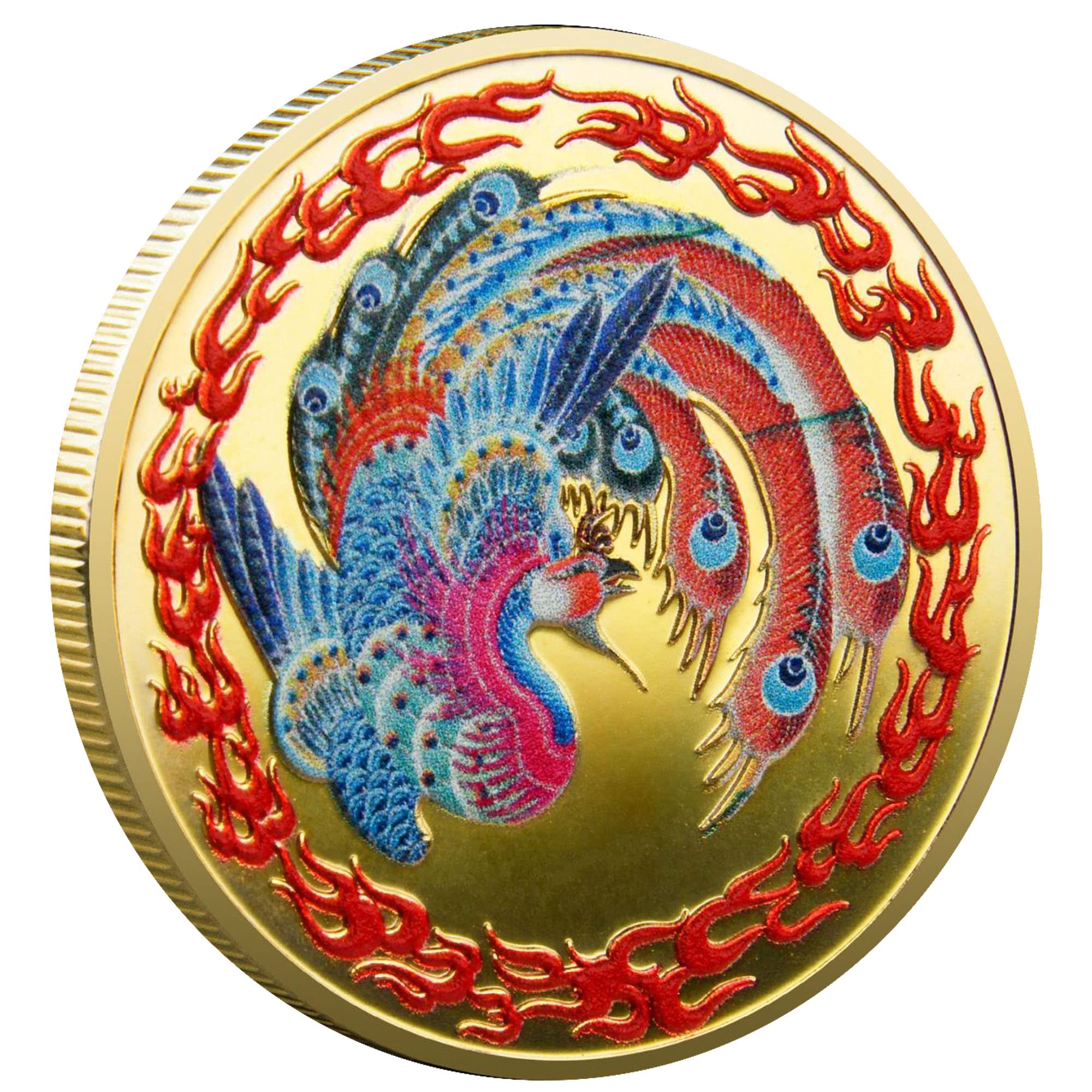 Phoenix from The Ashes Lucky Coin Phoenix Nirvana Good Luck Charms Lottery Ticket Scratcher Tool