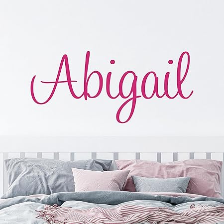 Nursery Custom Name Wall Decal Sticker, 23" W By 8" H, Girl Name