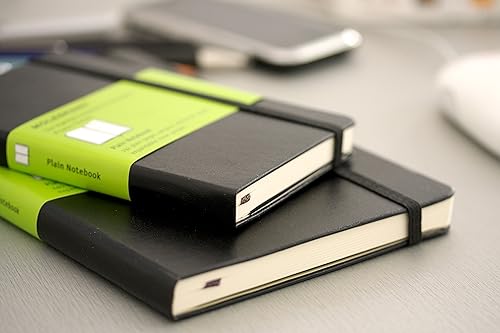 Miniatura 4 de Moleskine QP060 - Cuaderno clásico, tapa dura, regla horizontal, tamaño grande (ancho x alto x alto): 5.1 x 8.3 in, negro Negro (Negro