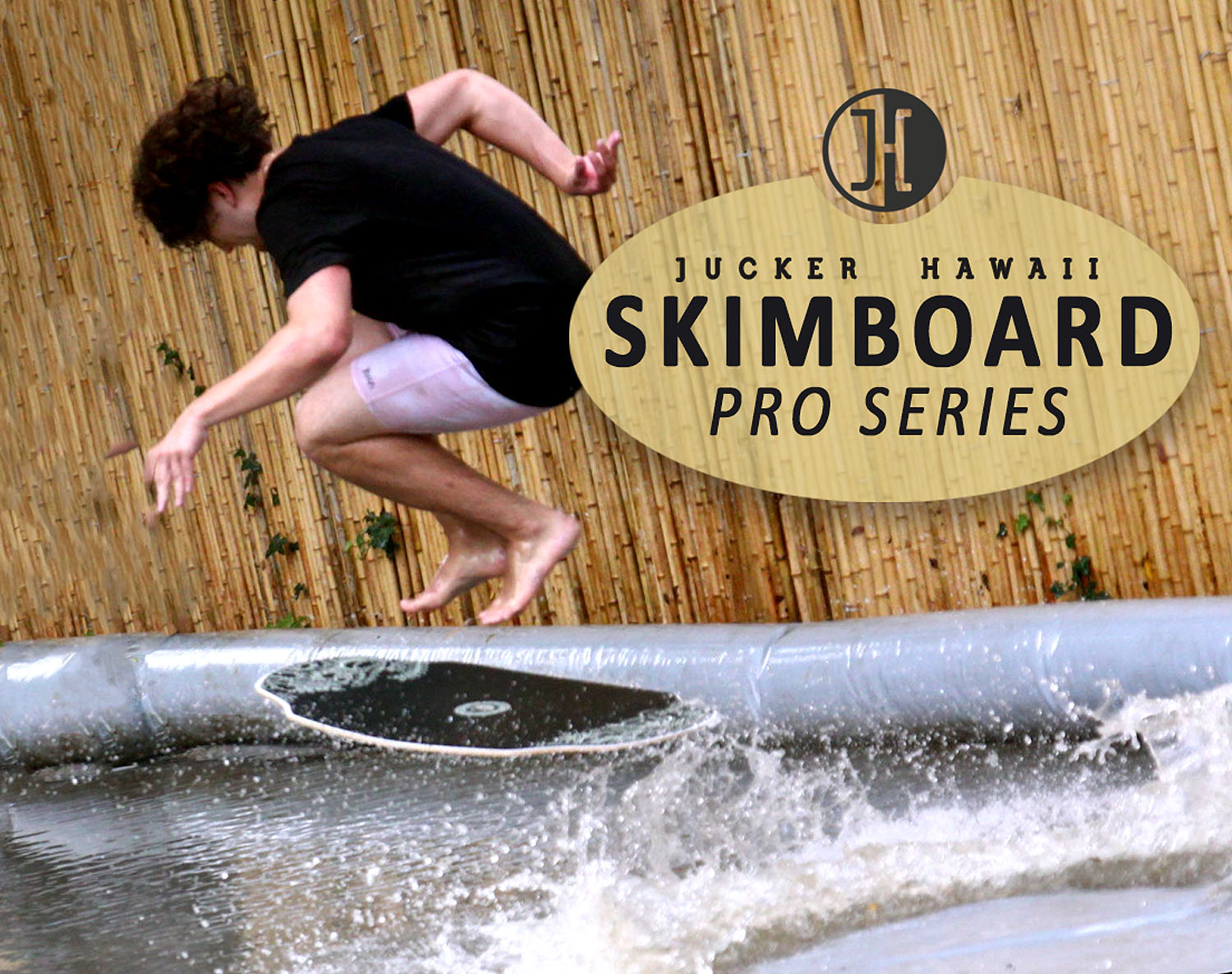 Jucker Hawaii HPL Skimboard – Pro-Skimboard Mit Doppelseitiger HPL-Beschichtung – EVA Anti-Rutsch-Schicht – Ultraglatt, Wasserfest & Bis 115 Kg Belastbar – Offizielles Team-Board