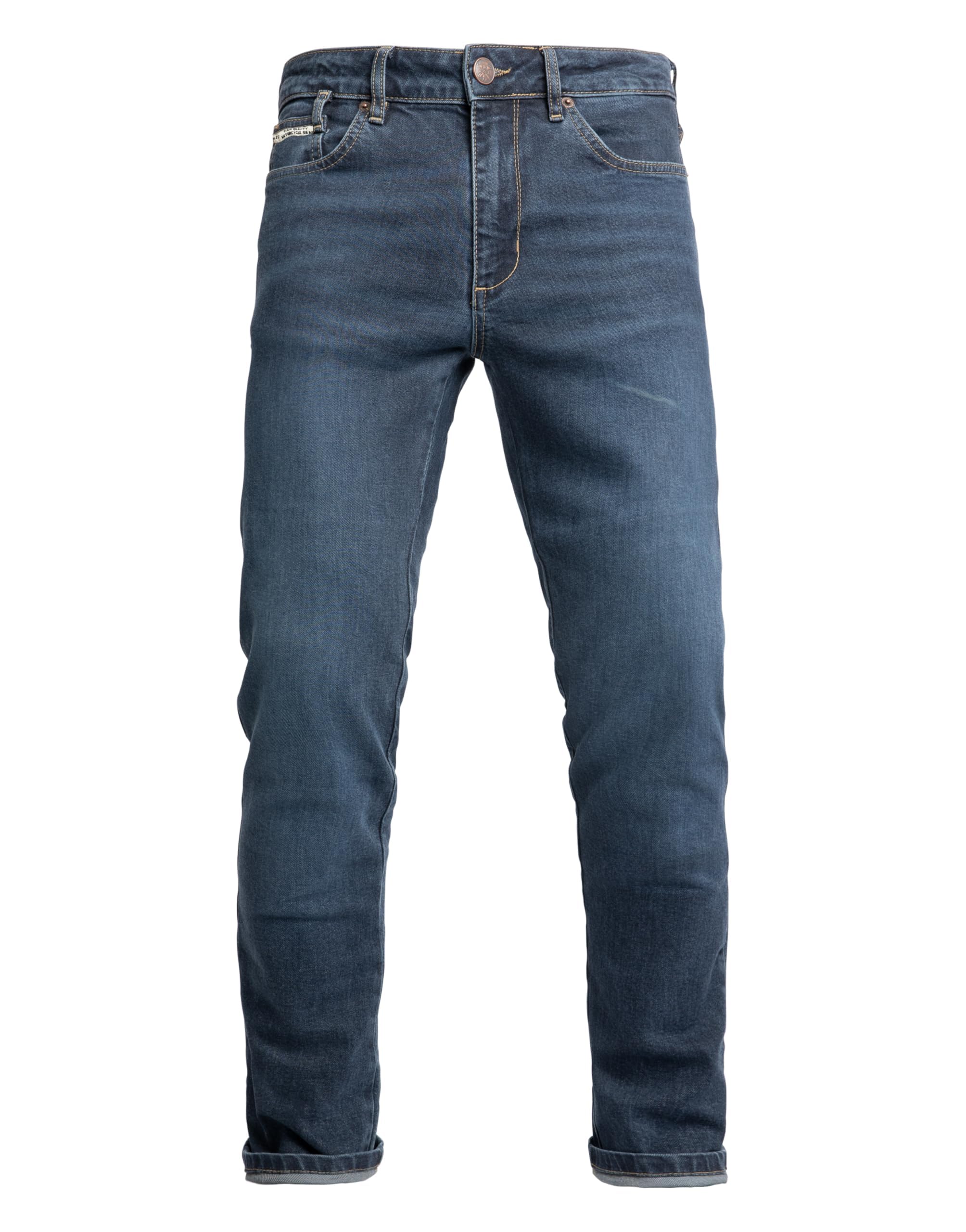 John Doe Taylor Mono Pantalon Moto Taylor Mono,Homme,32/32,Indigo - Sportif. - Homme