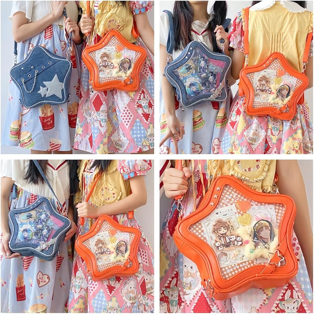 Amazon.com: Vobomo Kawaii Ita Bag Backpack Star Pins Display