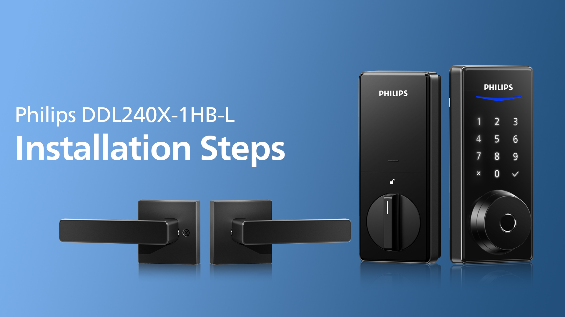 Philips Smart Lock with Handles, Keyless Entry Door Lock Set