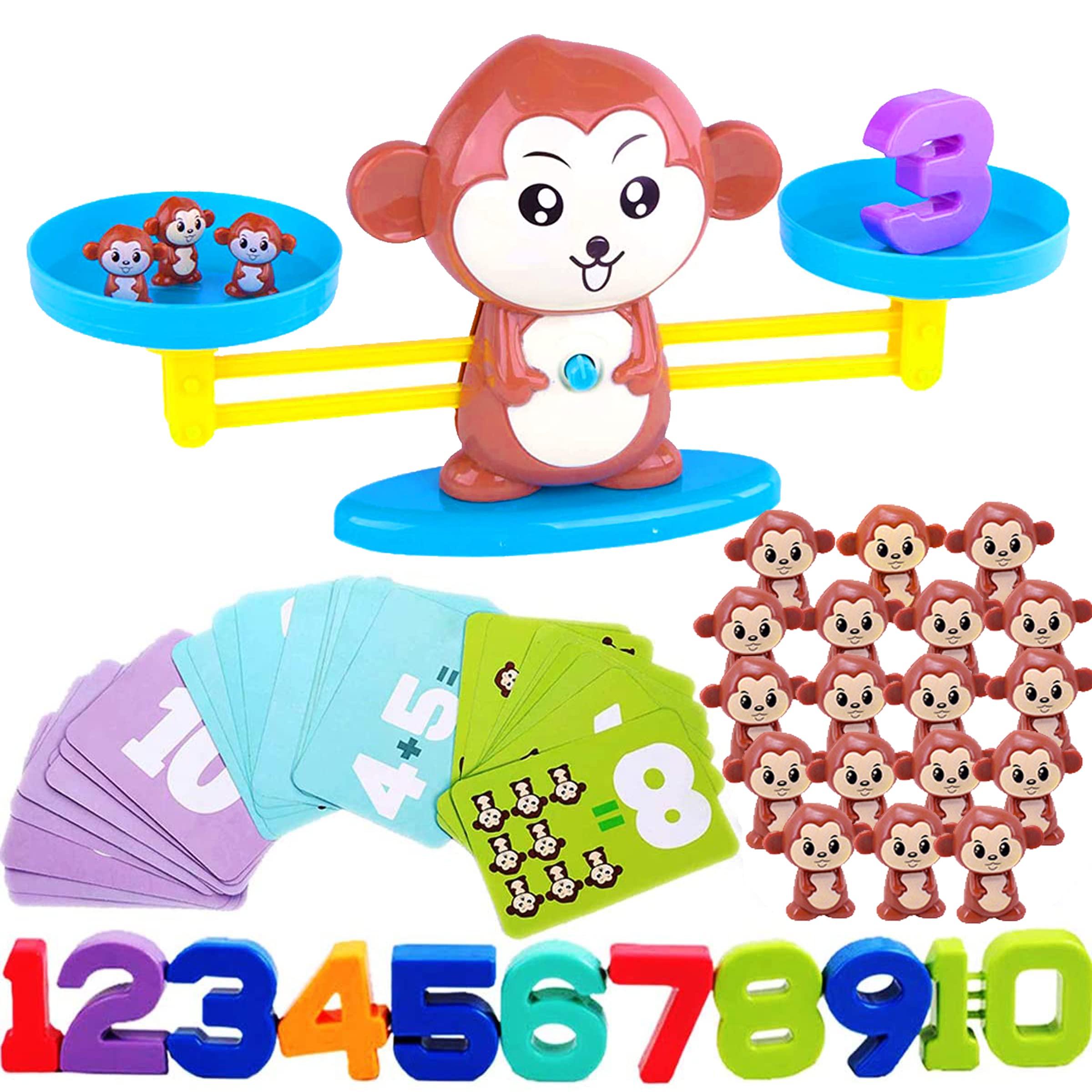 Amazon.com: VIPAMZ Monkey Balance Counting Toys-Cool Math Games for  Toddlers- Preschool Learning Activities-Number Games for Kids Ages 3-5 :  Toys & Games