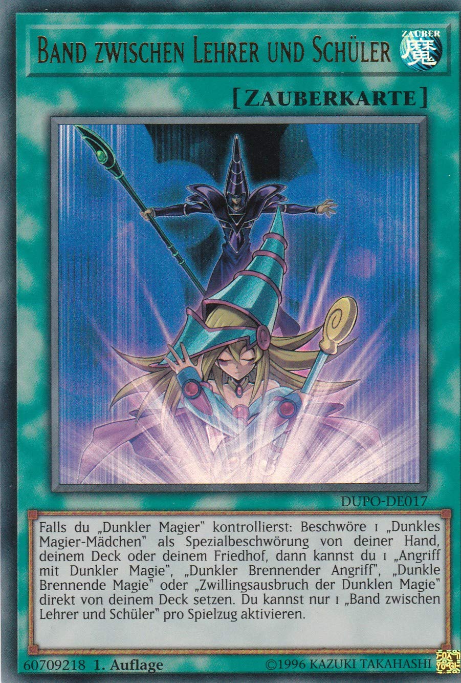 DUPO-DE017 - Band zwichen Lehrer und Schüler - Ultra Rare - 1. Auflage - Deutsch - Duel Power - mit LMS Trading Fieldcenter-Karte Yugioh