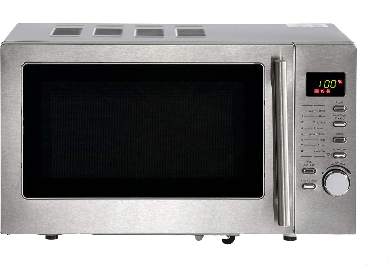Daewoo 20L 700W Microwave with Grill and Easy Clean Stainless Steel KOR6N7RS 5 Power Levels and Manual 60 Minute Timer, Defrost Function and Glass Turntable- Silver Daewoo 20L 700W Microwave with Grill and Easy Clean Stainless Steel KOR6N7RS 5 Power Levels and Manual 60 Minute Timer, Defrost Function and Glass Turntable- Silver