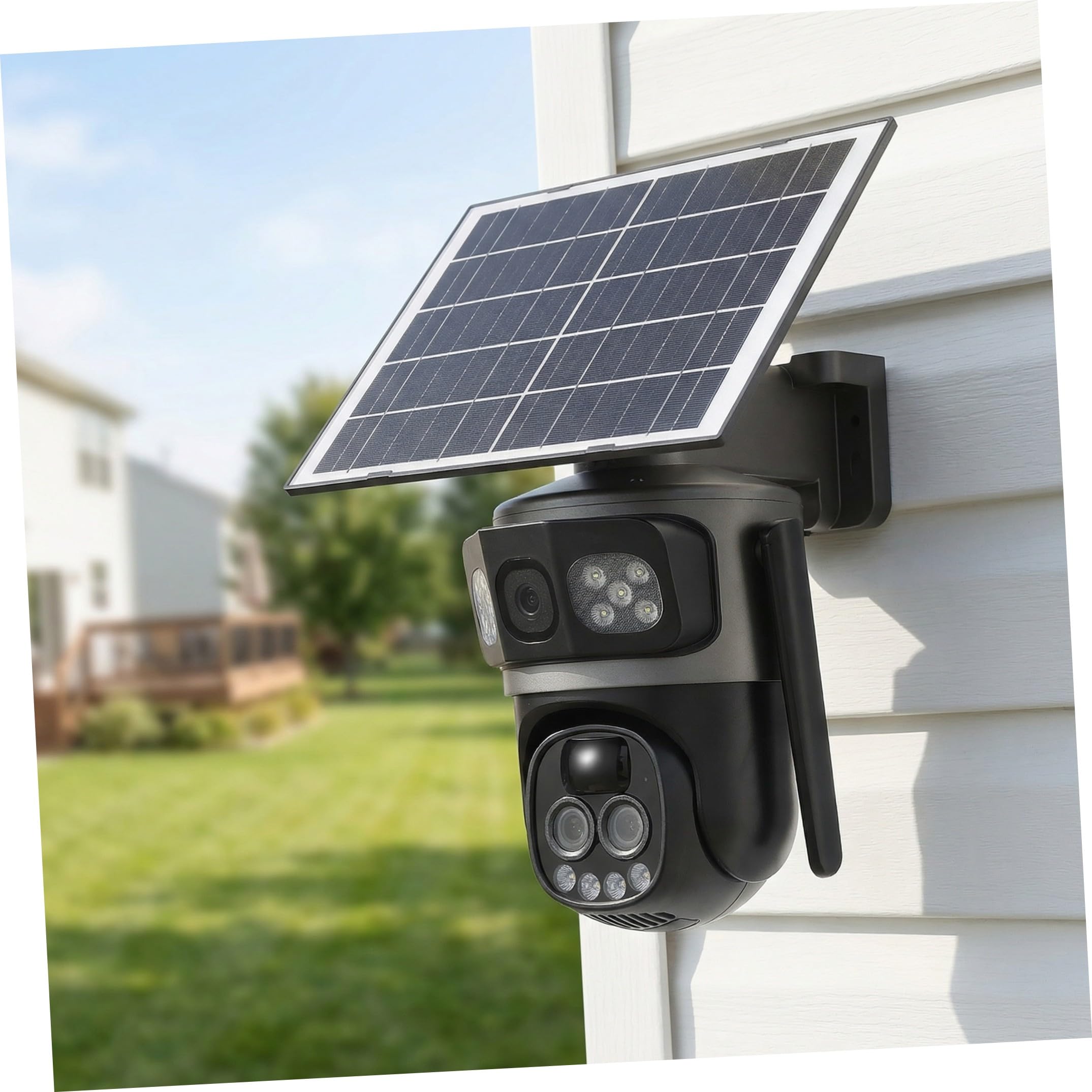 Telecamera di Sicurezza Solare Esterna Wifi 5mp con Zoom 10x e Visione