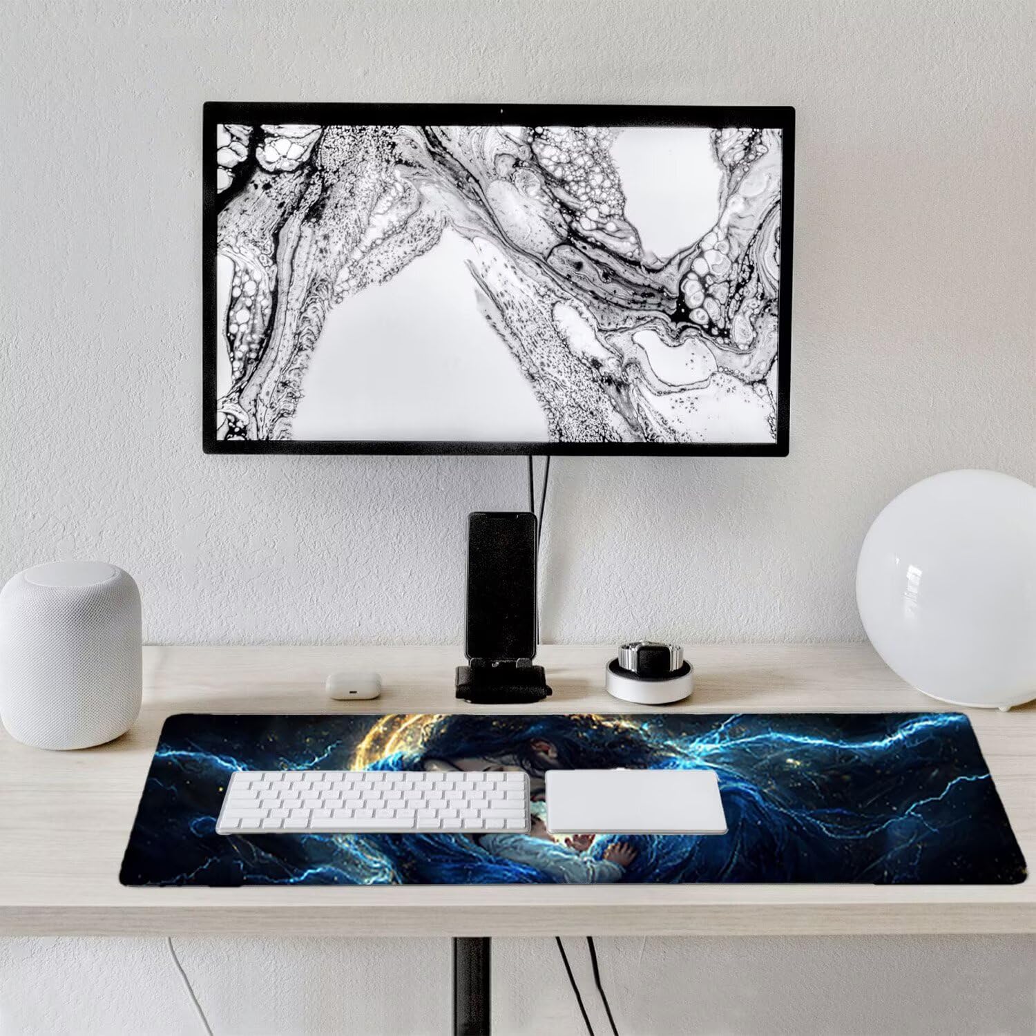 Podkładka pod mysz do gier XXL duża mysz 1200 x 500 mm, duża podkładka pod biurko z antypoślizgową gumową podstawą dla graczy, poprawia precyzję i szybkość (dziecko kobieta) o-241