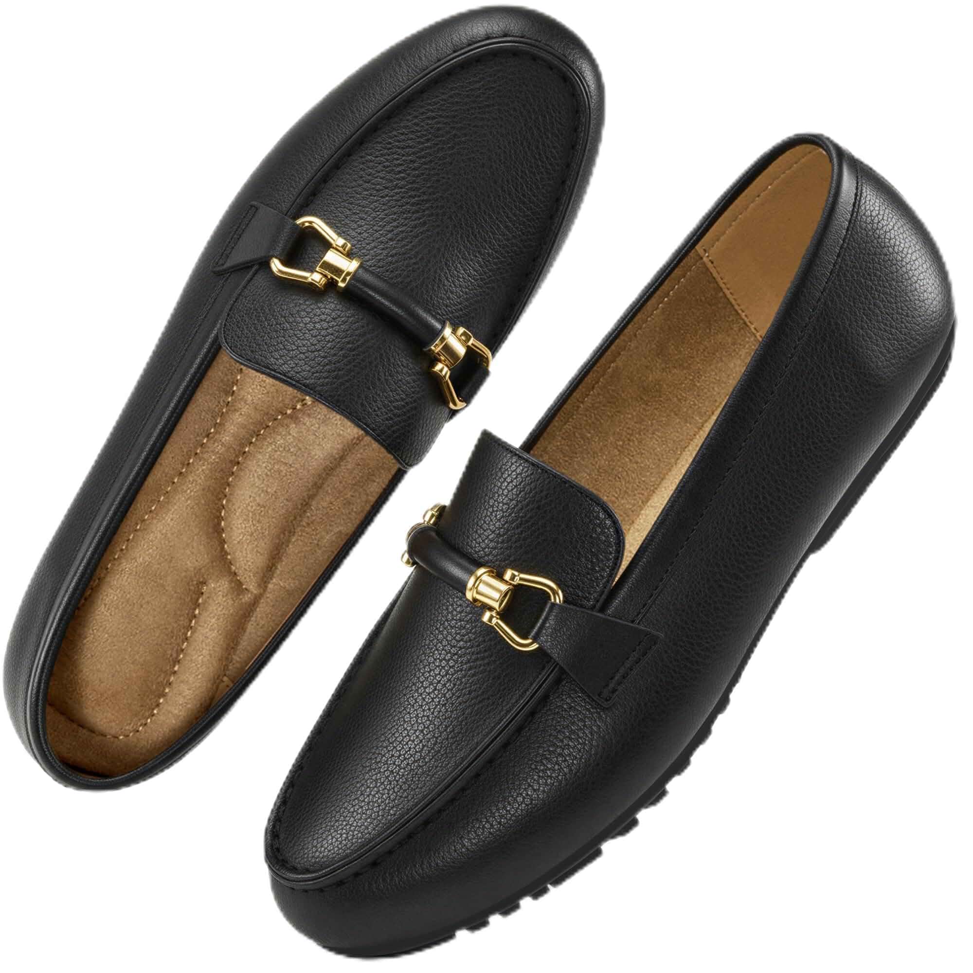 HARENCE Loafers for Women Comfortable Slip On Business Work Flats Shoes Casual Driving Moccasins Penny Loafer