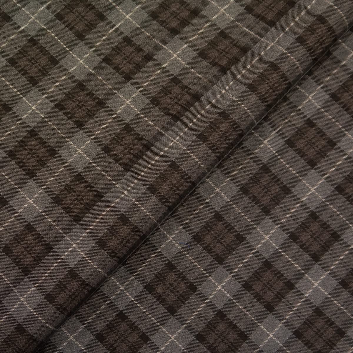 Polyviscose Tartan Plaid Check Craft Fashion Woven Upholstery Fabric 58" Wide