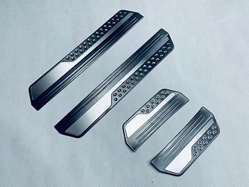 Miniatura 3 de Protector de rayones para umbral de puerta de automóvil, para Honda HRV 2021 HR-V 2022, piezas de accesorios de acero con ABS, cubierta de plástico