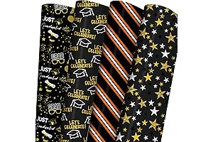 GIOLNIAY Graduation Wrapping Paper: Elevate Your Graduation Gifts