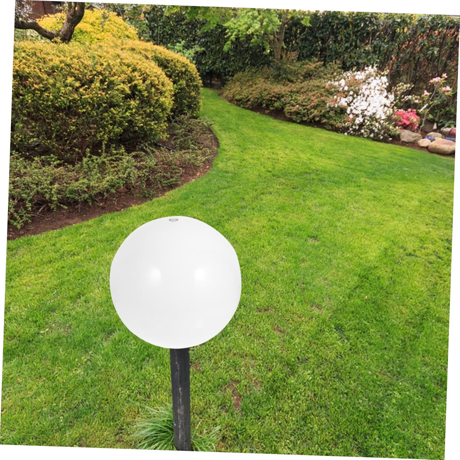GARVALON Acrylic Outdoor Lamp Shade Globe Cover Socket Compatible with Table Wall Floor Pendant Lamps Milk White Globe Light Cover for Patio Decor