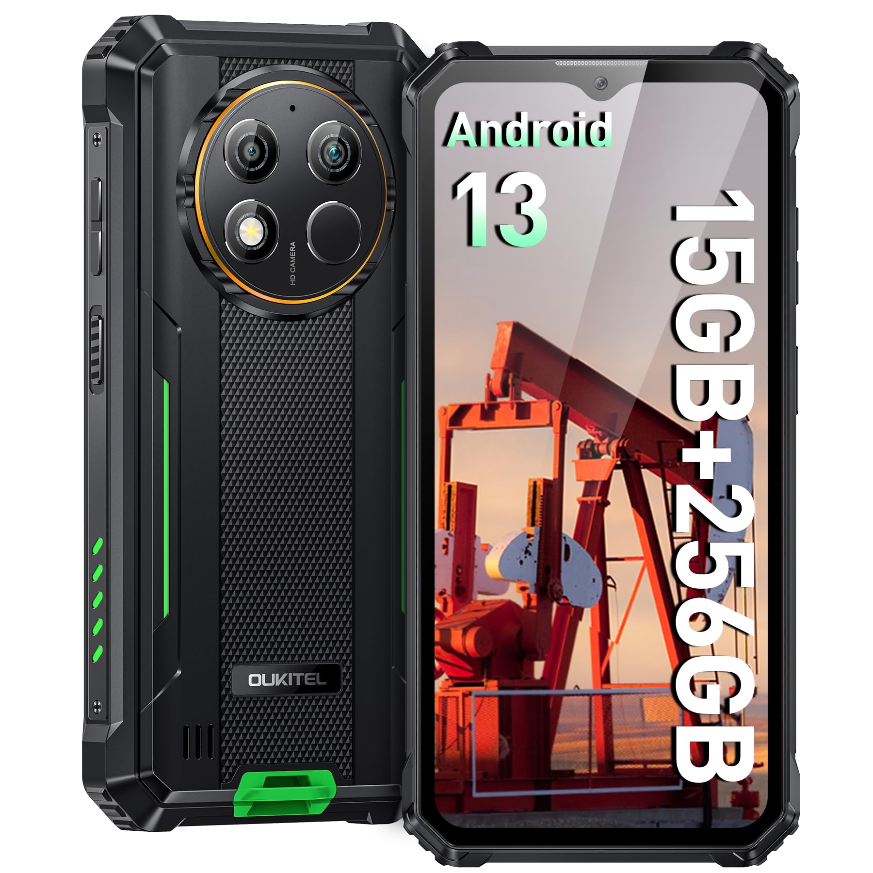 Amazon | OUKITEL WP28 SIMフリー スマホ 本体 15GB RAM+256GB ROM 1TB 