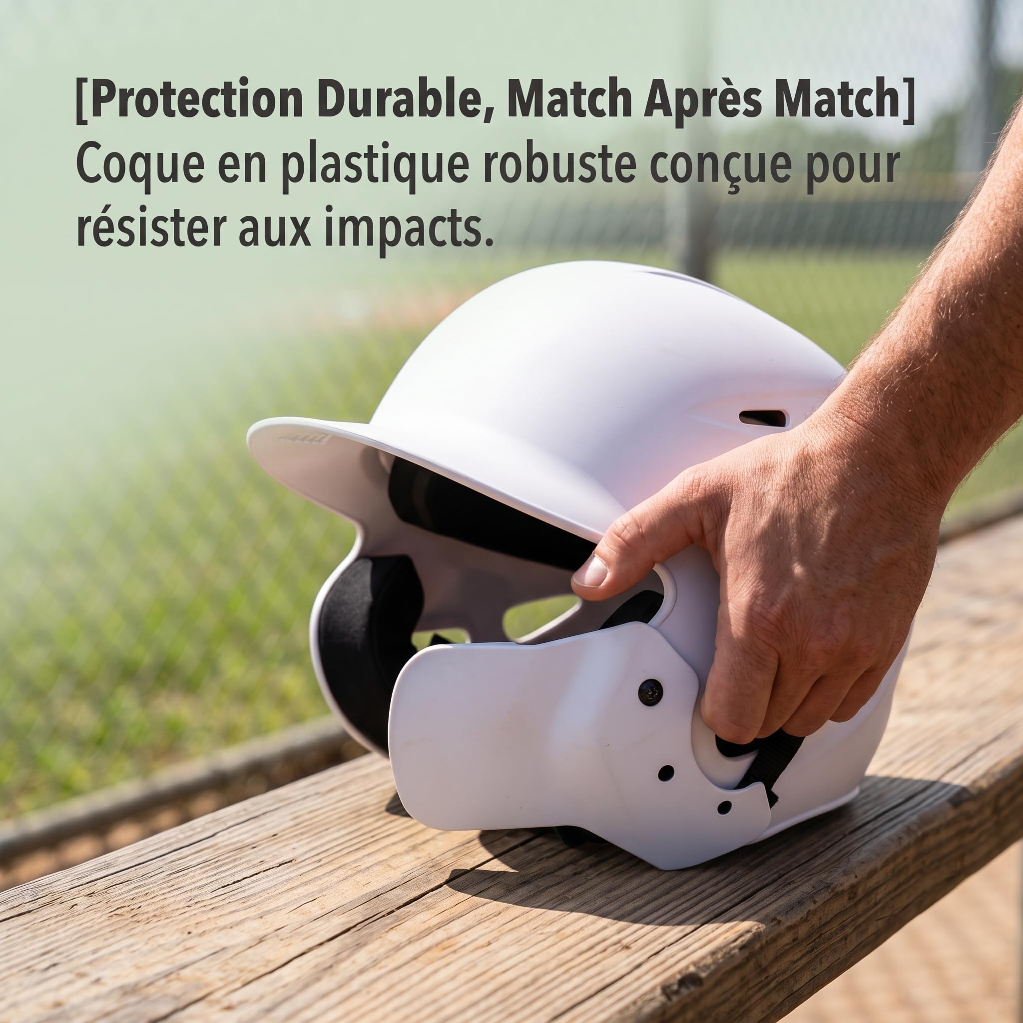 Casco Bateo Béisbol Juvenil con Protector Facial para Entrenamiento y Partidos