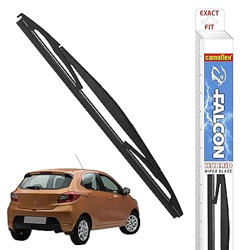 CAMOFLEX Rear ONLY for TATA Tiago Brand Will Perfectly FIT .The Wiper Blade is Coated with TEFLON Nano Particles to Ensure A Smoother Wipe During Rains