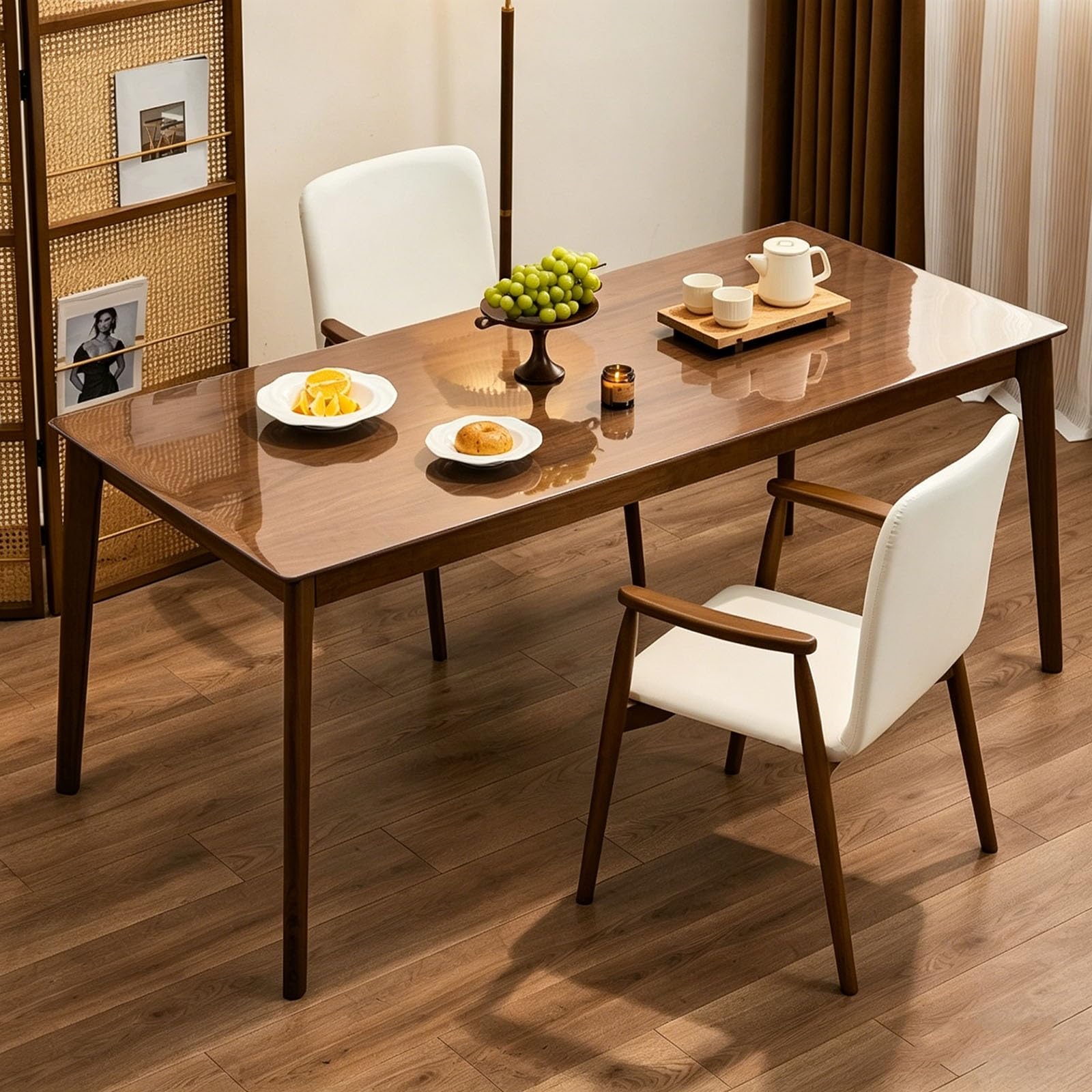 transparent klebefolie selbstklebende Transparente Schutzfolie Für Schreibtische, Hitzebeständige Kücheninselmatte, Zuschneidbare Oberflächenabdeckung Für Nachttisch/Couchtisch(70x200cm/27.6x78.7in)