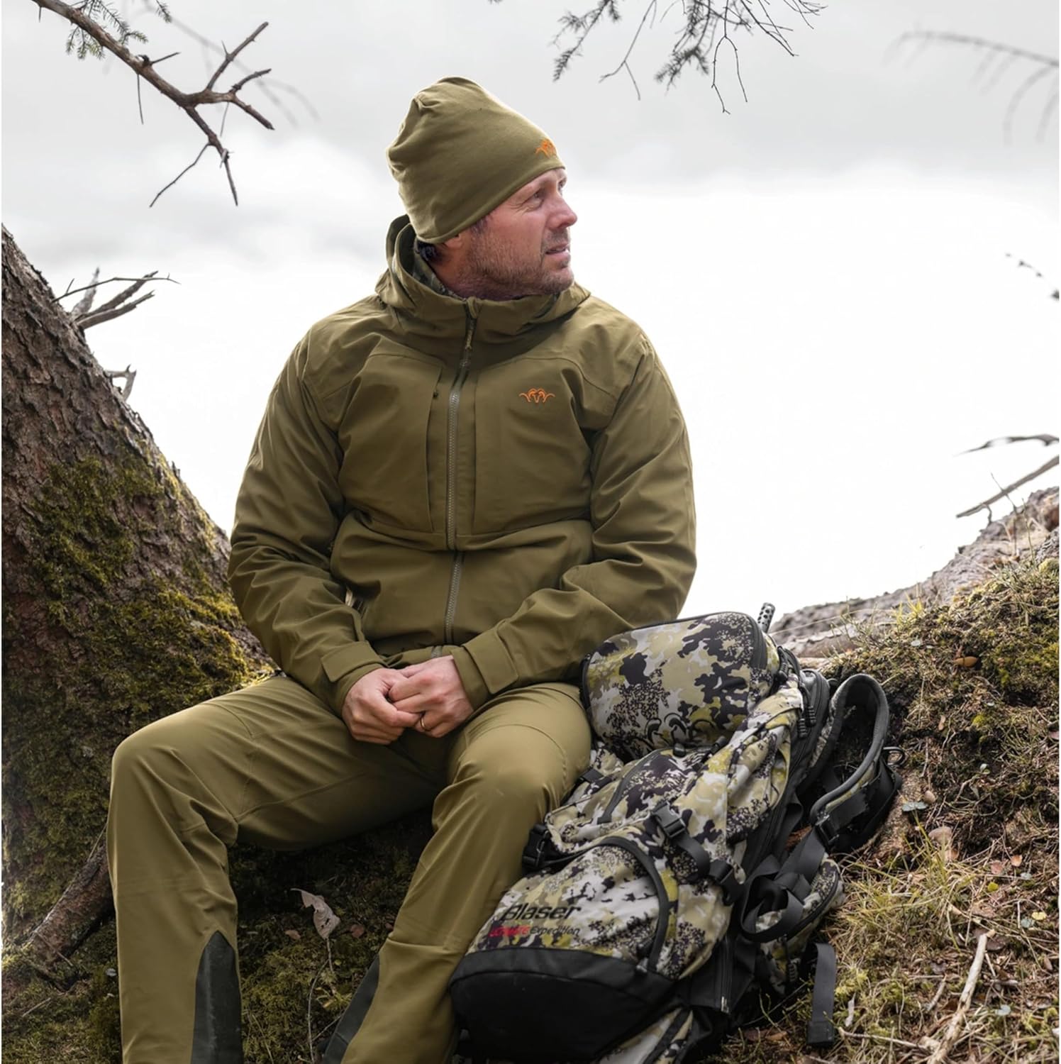 Blaser Mens Outdoor Hunting Lightweight Fast-Drying 4-Way Stretch Drain Beanie - One Size Fits All
