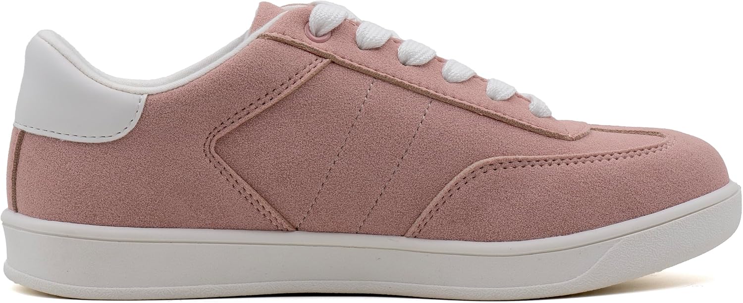 Women's Lace Up Trendy Sneaker Classic Fashion Low Top Walking Shoes - Picture 88 of 109