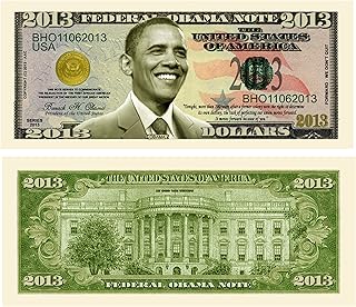 American Art Classics Pack of 25 - Barack Obama 2013 Commemorative Dollar Bill